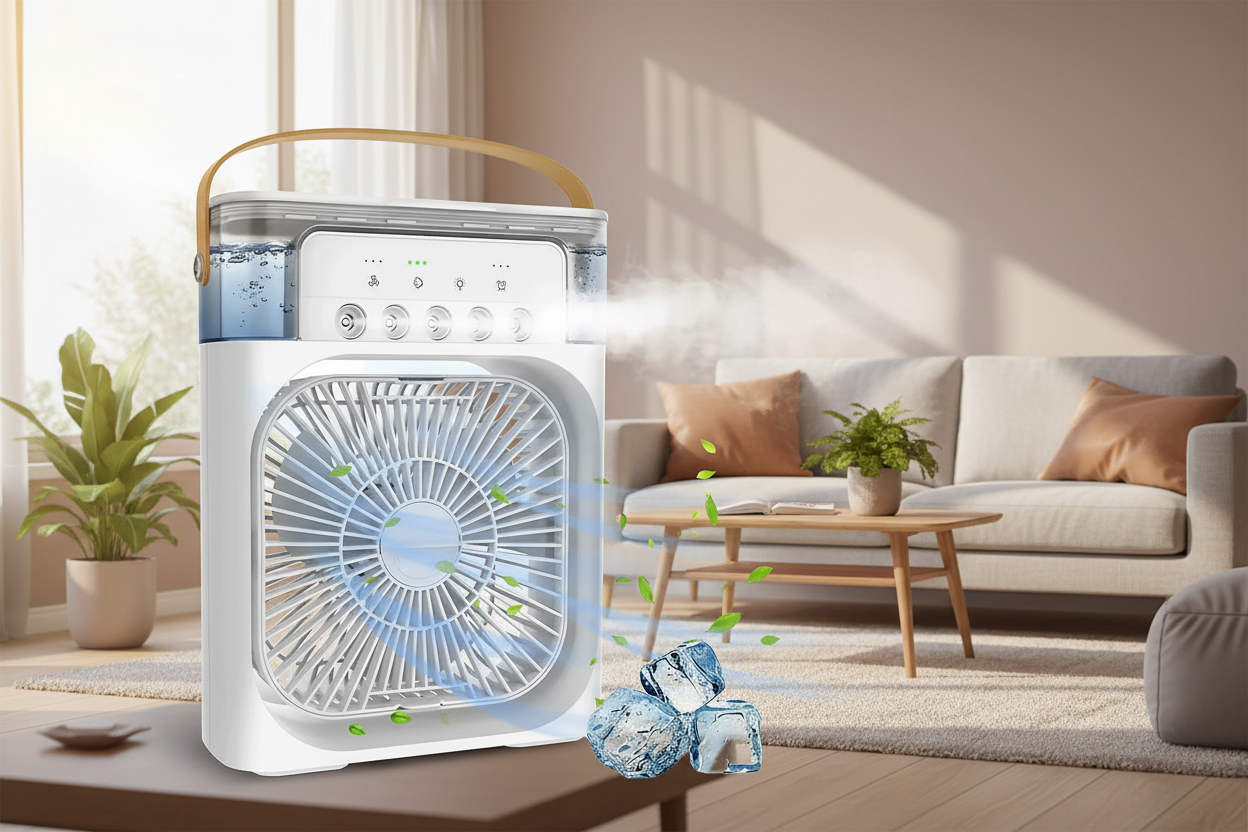 3 in 1 Mini Ventilator & Luchtbevochtiger