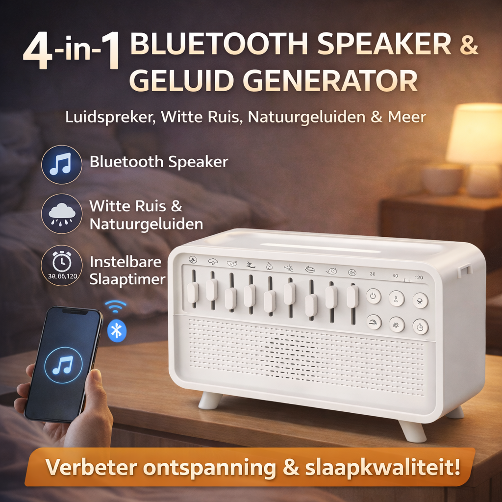 4 in 1 Bluetooth Speaker - Geluid Generator