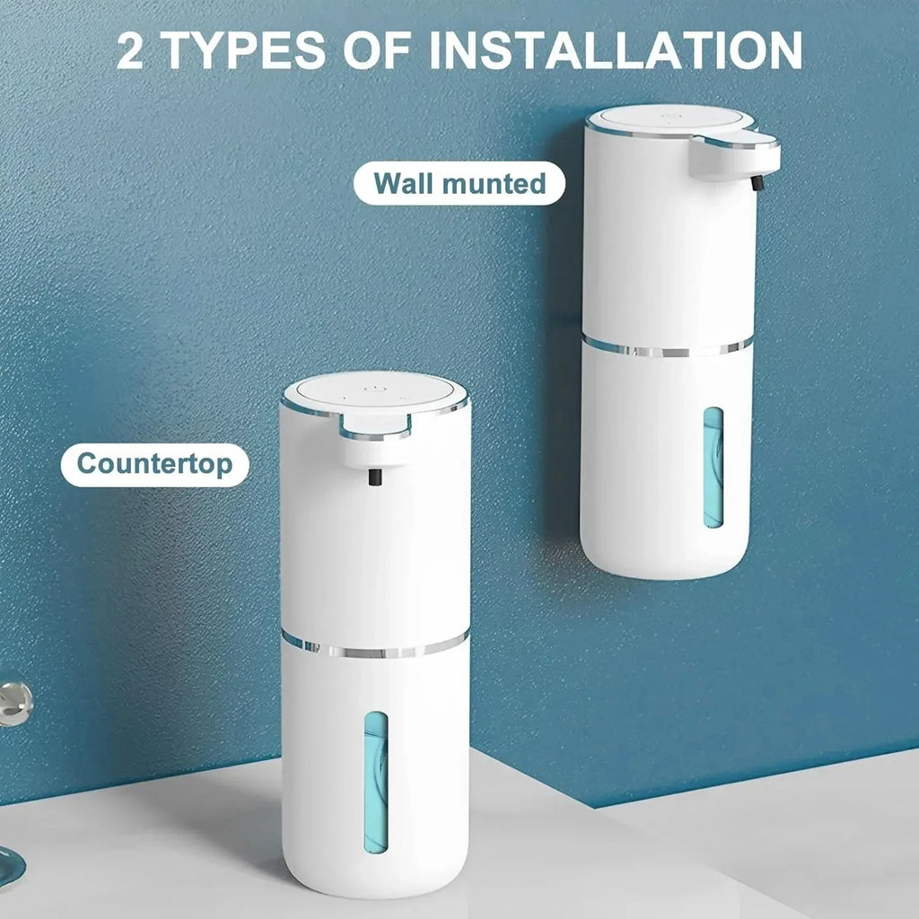 Automatic Soap Dispenser Touchless Foaming Soap Dispenser 380Ml USB Electric 4 Level Adjustable Foam Soap Dispenser